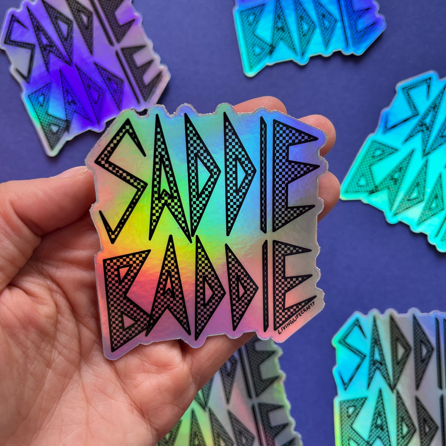 Saddie Baddie Holographic Sticker