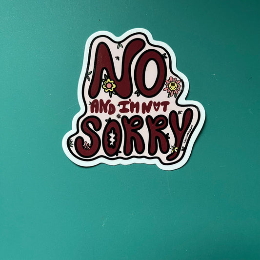 No sticker, not sorry