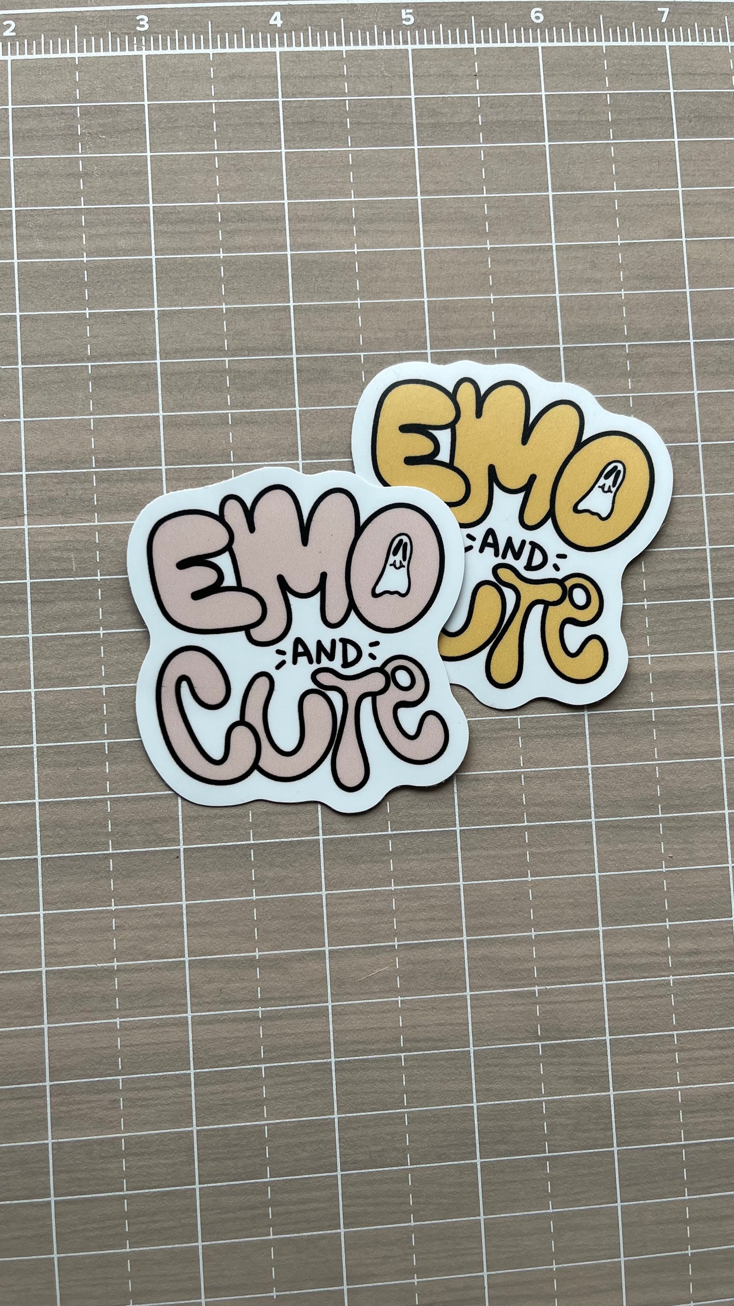 Emo & Cute Ghost Sticker